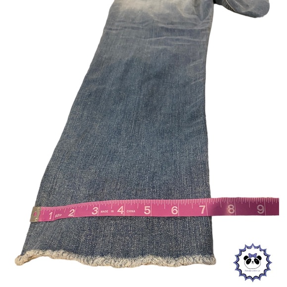 Good American “Good Cuts” Distressed Straight Leg Jeans, Size 14, NWT - Picture 8 of 10